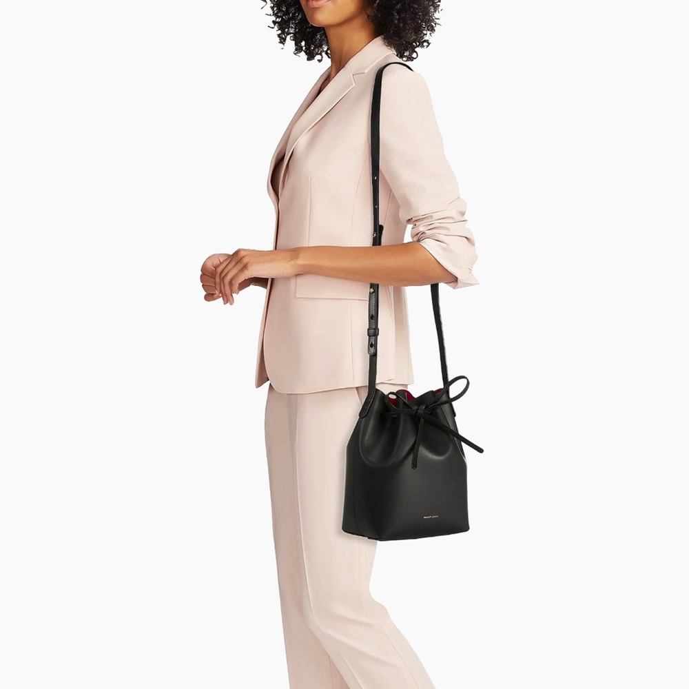 Mansur Gavriel Black and Red Shoulder Bag